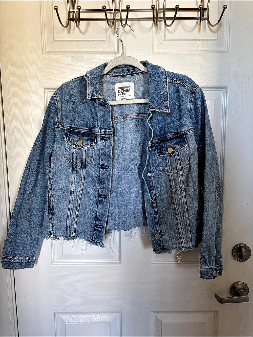 Zara Authentic Denim by TRF Denim Jacket in Blue